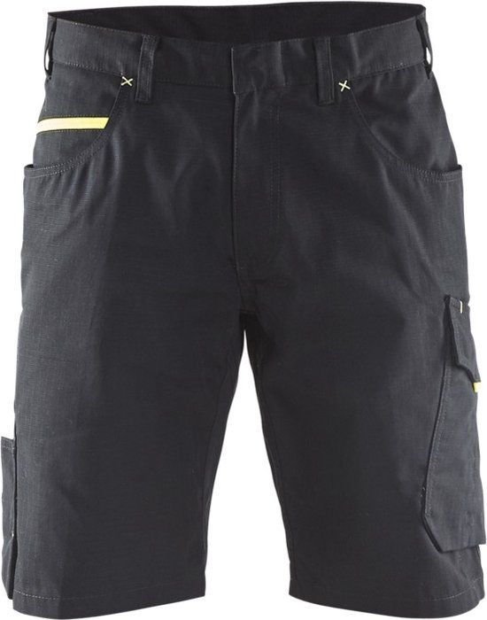 Blåkläder Service short 1499-1330 - Zwart/High Vis Geel - C58