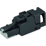 Telegärtner 100023058 Niet-afgeschermde veldgeconfectioneerde RJ45-connector UFP8 T568B CAT.6A(IEC), AWG23/1-AWG22/1, AWG23/7-AWG22/7, blisterverpakking (10