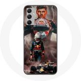 Maniacase Etui voor Samsung Galaxy A34 5G Formule 1 Max Verstappen F1 Helm