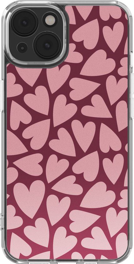imoshion Hoesje - Geschikt voor Apple iPhone 14 - Design hoesje - Hearty Blush