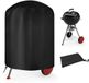 Unyqoos® Housse résistante aux intempéries pour barbecue à charbon avec cordon de serrage réglable