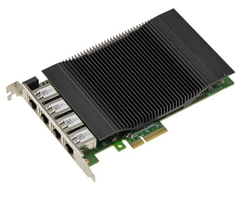 KALEA-INFORMATIQUE PCIe x4-netwerkcontrollerkaart met 4 poorten 5 Gigabit RJ45 Power Over Ethernet PoE+ 30 W per poort Realtek RTL8126-chipset