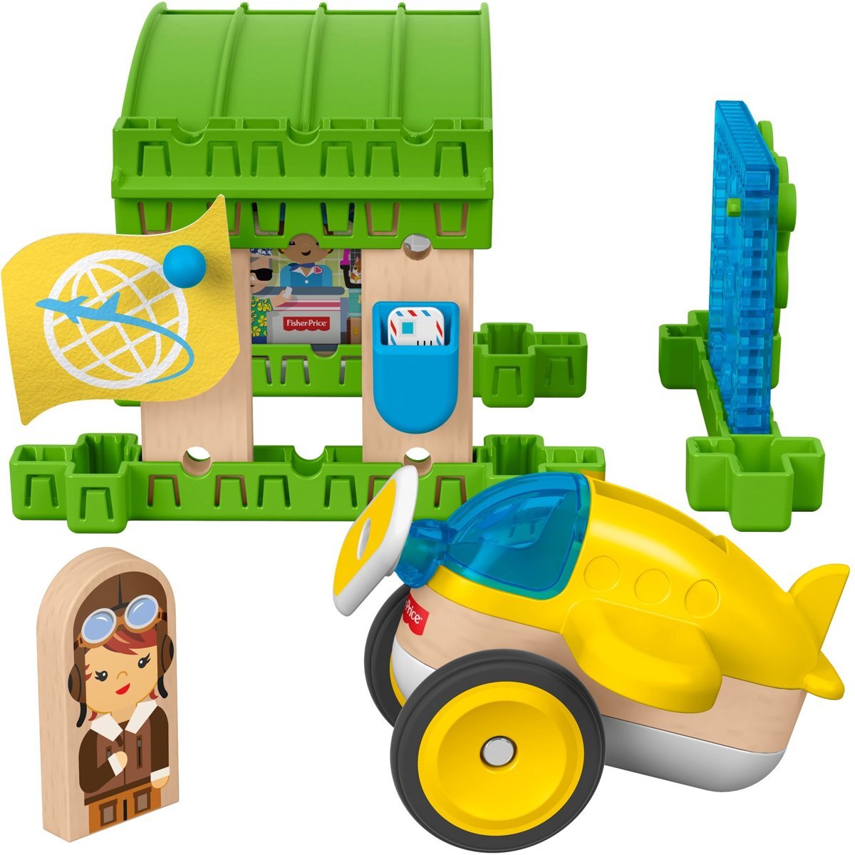 Fisher-Price Fisher- Price wonder werknemer vliegtuighangar