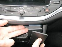 Brodit ProClip houder Opel Astra 2016 - Angled mount - Zwart