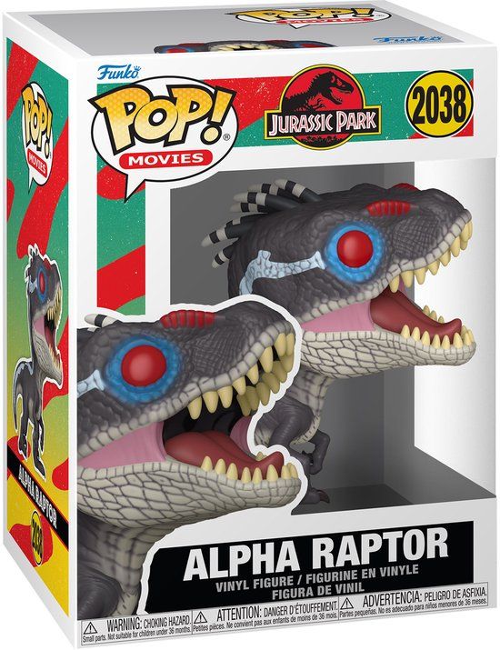 Funko Pop! Jurassic Park Alpha Raptor vinylfiguur 2038