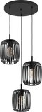 EGLO Romazzina Hanglamp - Ø 46 cm - Zwart - E27 - 5-lichts - Met dimfunctie