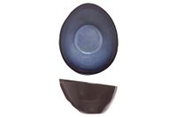 Cosy & Trendy Ovale kom van saffiersteengoed, bleu, 10 x 7,5 x h 6 cm, 6 stuks