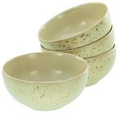 CreaTable, 21678, serie Nature Collection Earth, 4-delige serviesset, Boeddhabowl van aardewerk, vaatwasser- en magnetronbestendig, kwaliteitsproductie