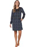 Pastunette Moonlite Nachthemd Velours Fleece Blauw Maat 50