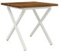 Table à manger en acacia à bords vivants 90 x 90 x 75 cm