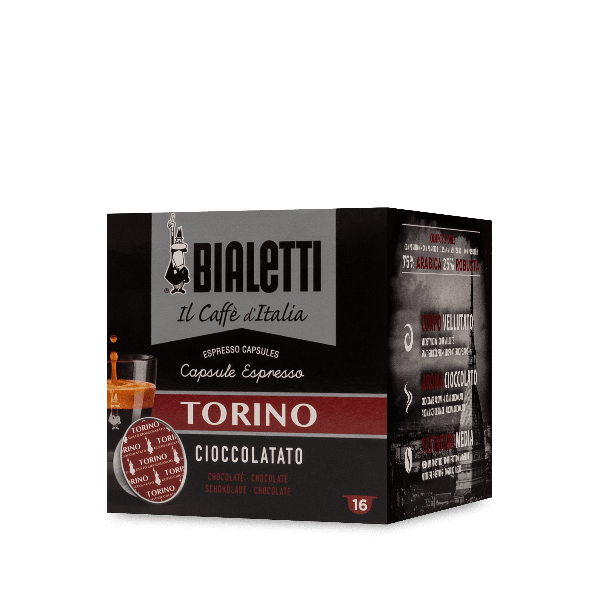 Bialetti Torino - Koffiecapsules - 16 stuks