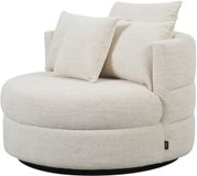 DÉJA Living Draaifauteuil Miles - Beige Stof - Ø100x84cm