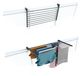 Sèche-linge balcon - Pliable - 102 cm - Aluminium et acier inoxydable - Étendoir pour balcon