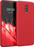 kwmobile telefoonhoesje geschikt voor OnePlus 6T - Hoesje voor smartphone - Back cover in rood