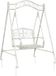 vidaXL Schommelbank van staal, 113 x 121,5 x 168 cm, antiek wit