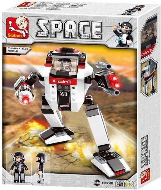 Sluban Space - Robot Z3-Night Attack Armour M38-B0336B