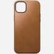 Nomad Modern Leather Case iPhone 15 Plus Hoes Lichtbruin Leer