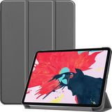 Lunso 3-Vouw sleepcover hoes - Geschikt voor iPad Pro 11 inch (2020) - Grijs