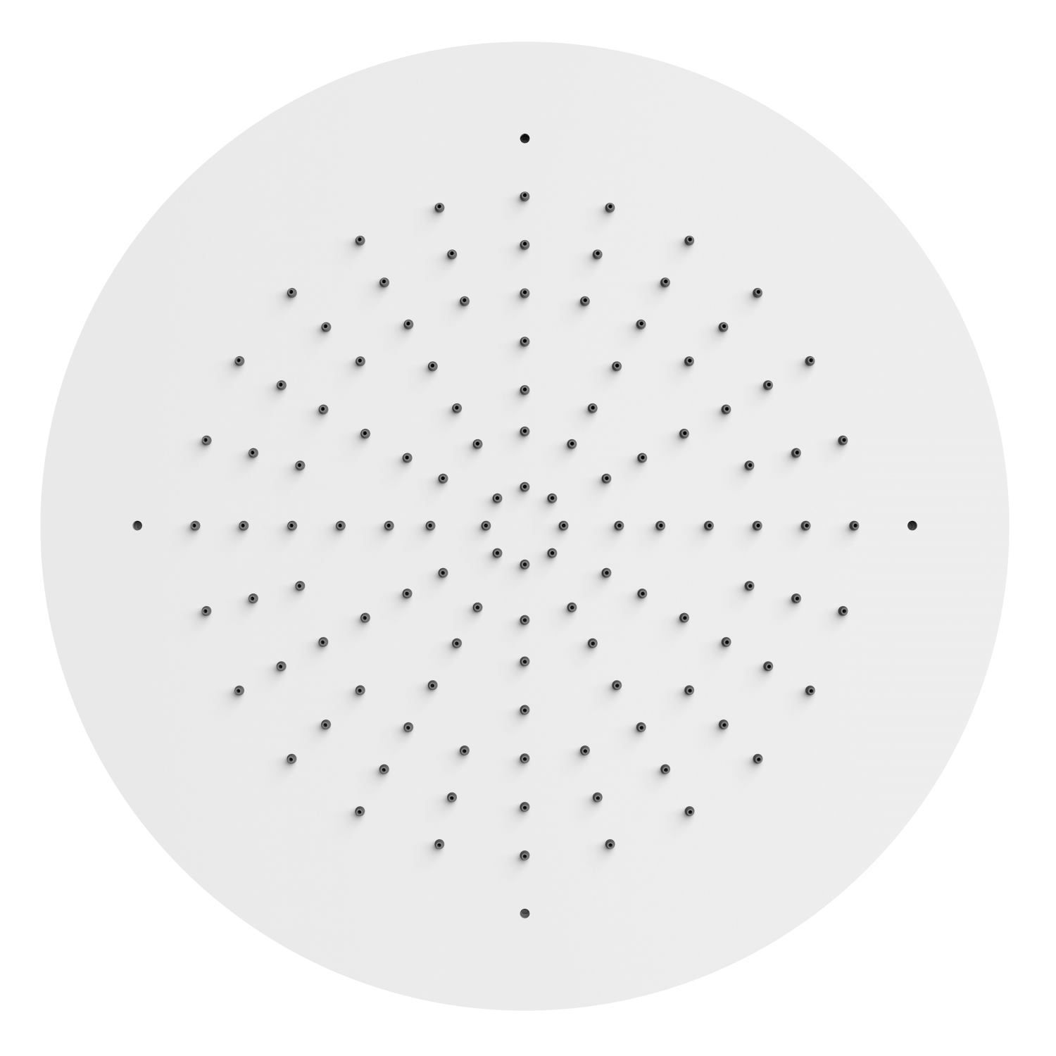 Tres Hoofddouche tres plafond 50 cm rond mat wit - 8429546497037