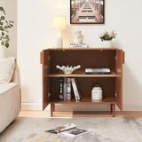 en.casa Commode Starvili dressoir 75x76x38 cm roestkleurig