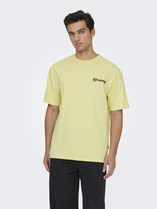 ONLY&SONS ONSFREDO RLX BILLY SS TEE VD Pastel Yellow L