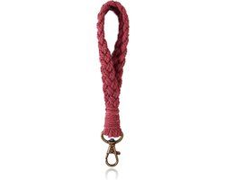 Deja Jewels Lookinggoodtoday Macramé Polsband met Gesp - Rood