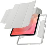 Spigen AirSkin Pro Hoes Geschikt voor Samsung Galaxy Tab S11 - Book Case met Standaard - Sleep/Wake Functie - Magnetisch Afneembare Cover - Grijs