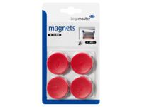 Legamaster Magneet 30mm 850gr rood 4stuks