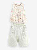 Next - Meisjes - Cath Kidston Blouse en Broek Combi-set - Crème