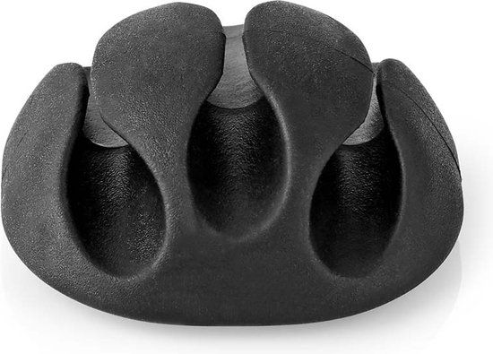 Nedis Kabelmanagement - Kabelclip - Click & Go - 4 Stuks - Zwart