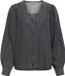 OBJECT COLLECTORS ITEM Object Blouse Objframe Re L/s V-neck Top Div 23049486 Black/washed Dames Maat - XL