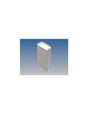 Aluminium behuizing - wit - 160 x 85,8 x 36,9 mm - met flange