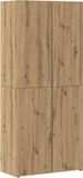 vidaXL Highboard Artisan Eiken 80 x 42 x 185 cm