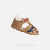 GEOX SANDAAL MACCHIA PEUTER Sandalen - KARAMEL - Maat 23