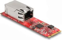 Delock 62985 Interface-converter [1x Gigabit-LAN (1/2.5 Gbit/s) - 1x M.2 Key B-stekker, M.2 Key M-stekker]