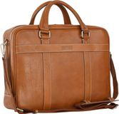 LEONHARD HEYDEN Leren business tas laptoptas Bergamo RV-Aktenmappe 2 Fächer 6851 Hellbraun