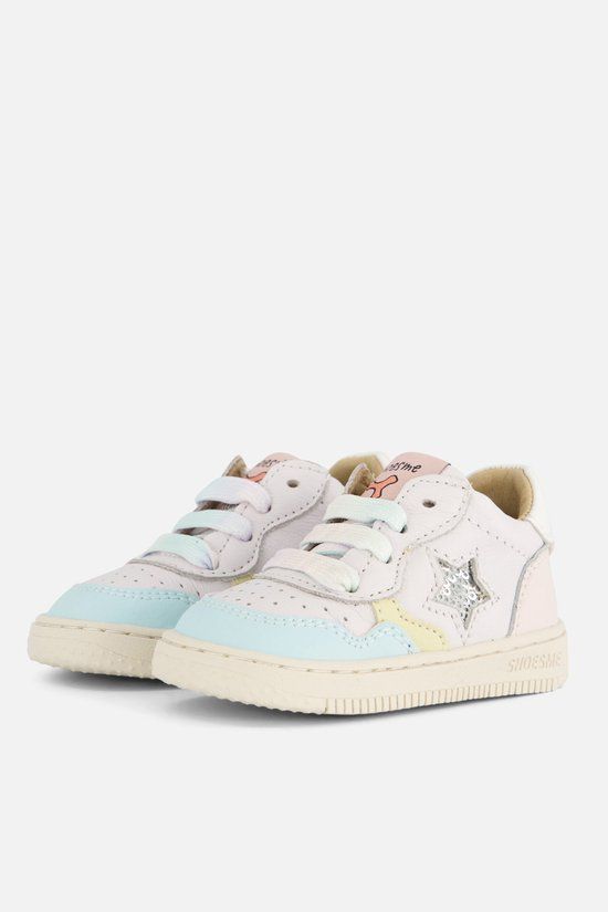 Shoesme Lage sneakers - Leren Sneaker - Meisjes - Wit - Maat 19