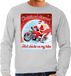Bellatio Decorations Shoppartners Bv Foute Kersttrui / sweater - Christmas dreams hot chicks on my bike - motorliefhebber / motorrijder / motor fan grijs voor heren - kerstkleding / kerst outfit M