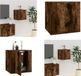 vidaXL Tv-wandmeubel 40x34,5x40 cm gerookt eikenkleurig