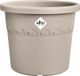 Elho Algarve Cilindro 48 - Bloempot voor Buiten - 100% Gerecycled Plastic - Ø 48 x H 29 cm - Paddenstoel beige