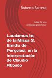 Laudamus te, de la Missa S. Emidio de Pergolesi, en la interpretación de Claudio Abbado: Notas de una ontología preliminar