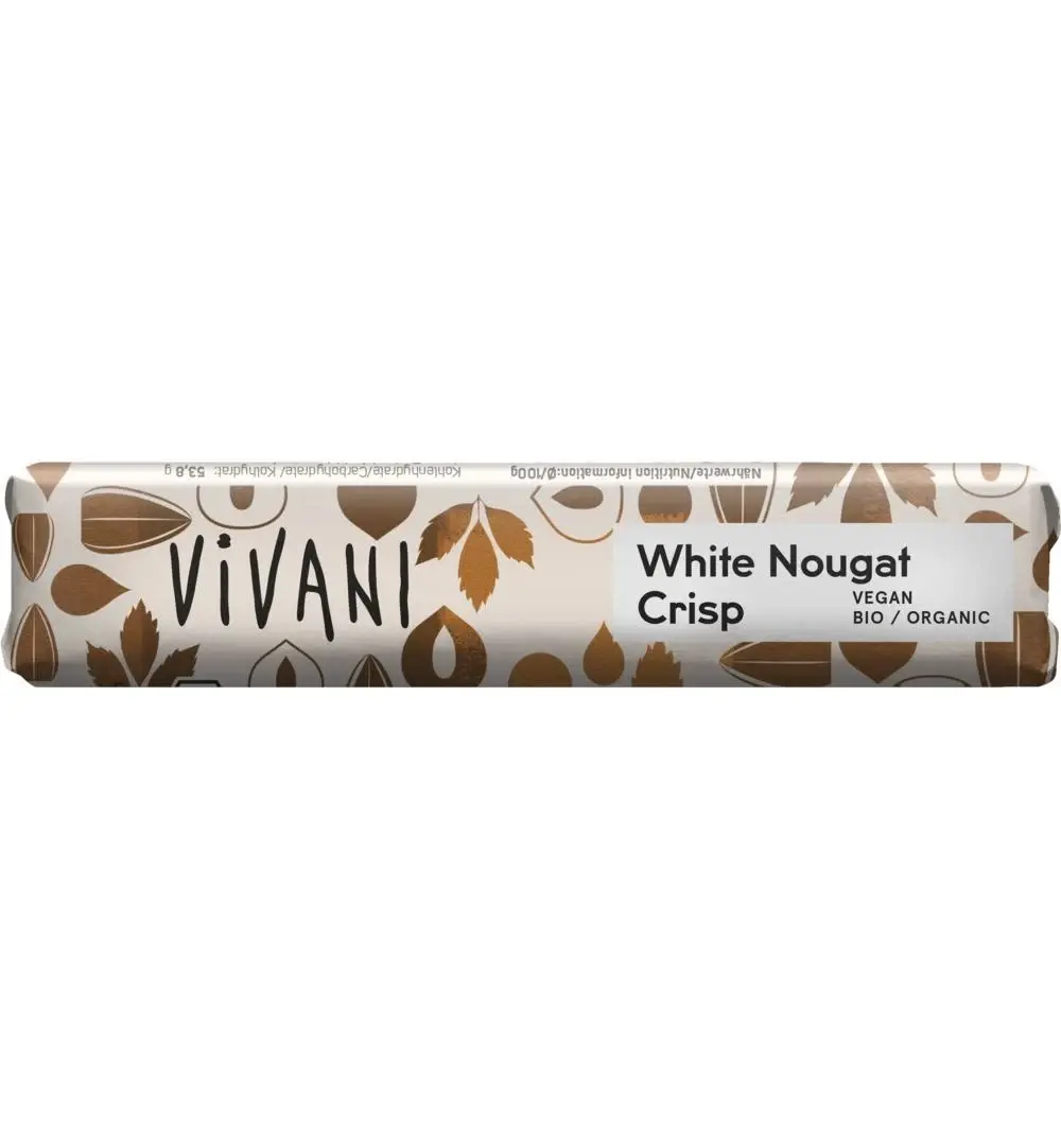 Vivani Chocolate To Go White Nougat Crisp Vegan (35g)