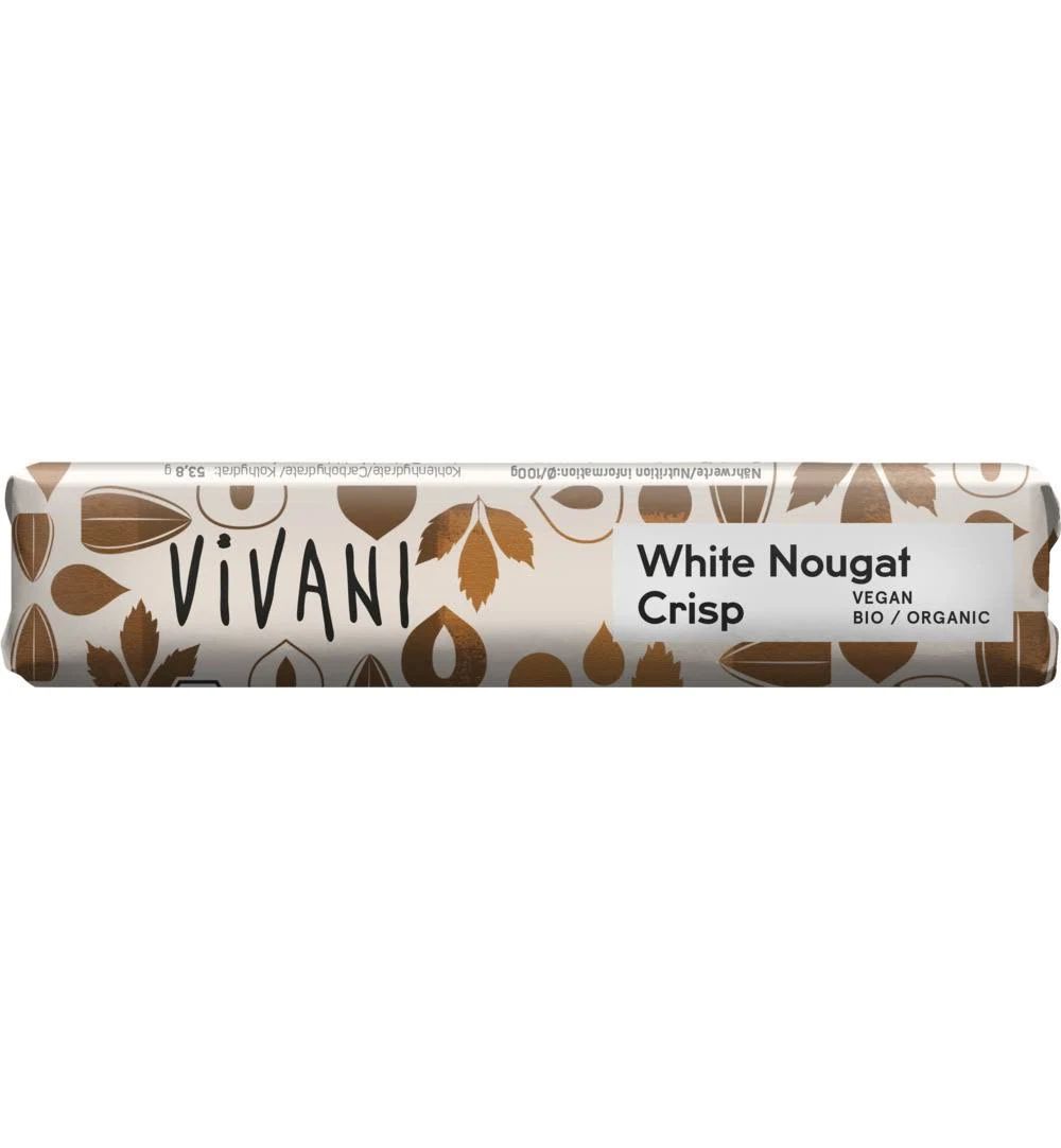 Vivani Chocolade Reep White Nougat Crisp