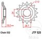 JT Sprockets JTf525.17 17T stalen voortandwiel