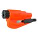 Resqme The Original Emergency Keychain Car Escape Tool, 2-in-1 veiligheidsgordelsnijder en raambreker, gemaakt in de VS, blauwe compacte noodhamer