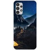 Samsung Galaxy A13 4G Seul en montagne bedrukt siliconen hoesje