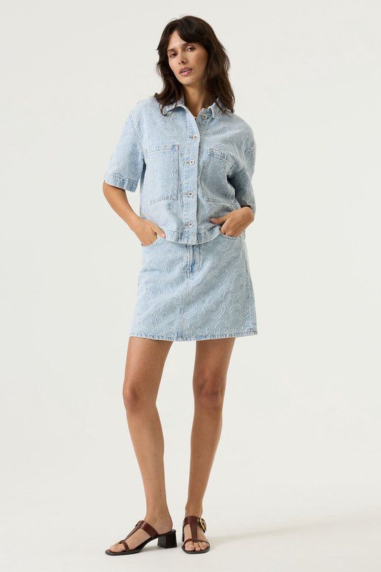 Garcia P260292 Dames Buitenjassen XL Katoen Jeans
