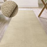 ANRO Badmat Beige 60x160cm Dun 3mm Antislip Douchemat Microvezel Wasbaar