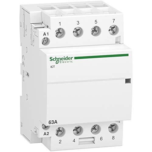 Schneider Electric a9 C20864 ICT installatiebeveiliging, acti9, 63 A, 4 NO, 220-240 V wisselstroom, 50 Hz, wit