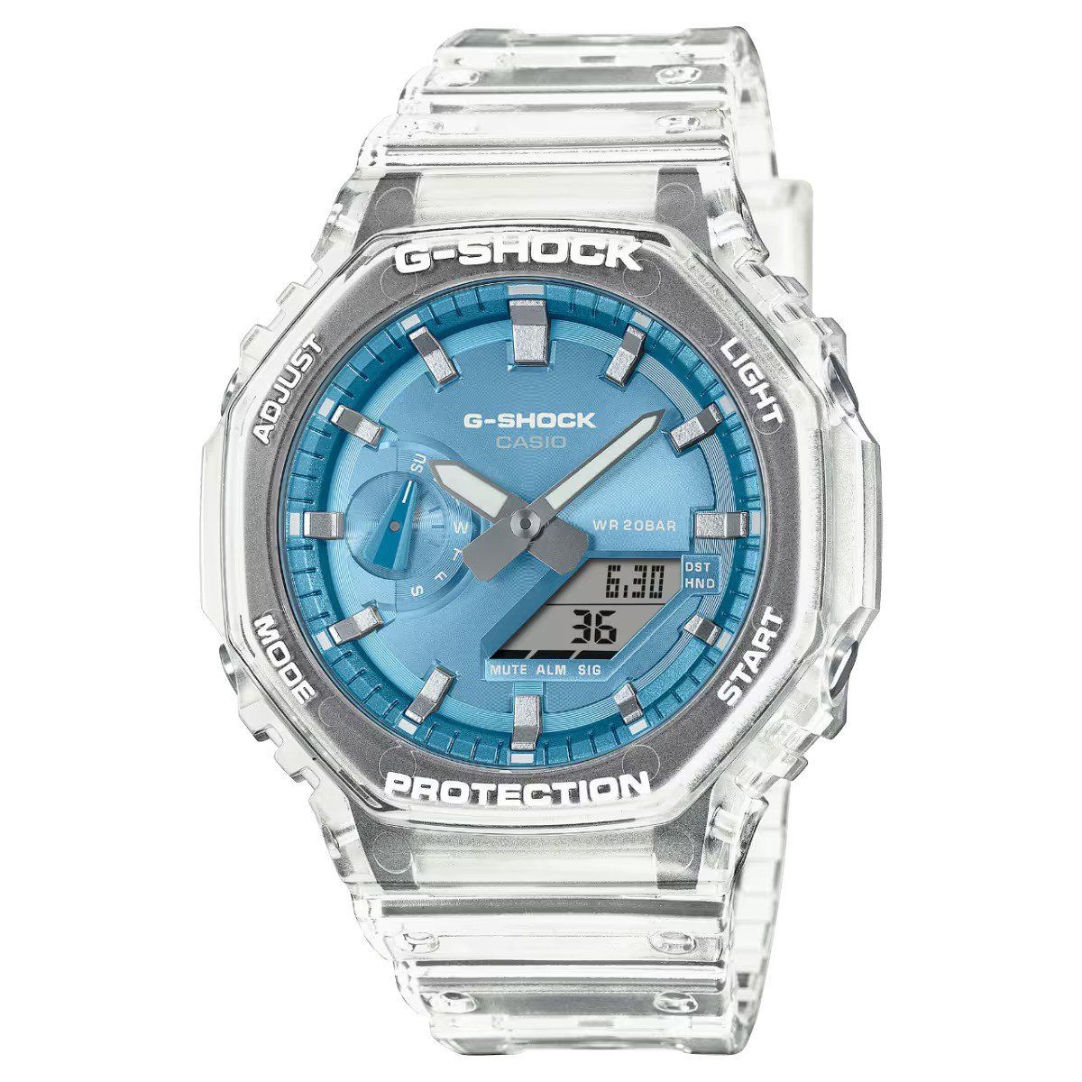 Polshorloge G-Shock GA-2100BM-7A2ER Classic Heren Horloge - Transparant - 41mm